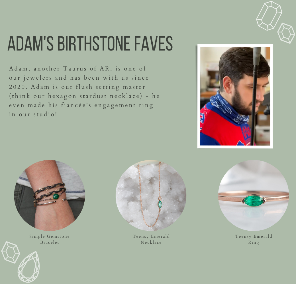 Adam's Bio and Favorite Emerald Fine Jewelry Pieces