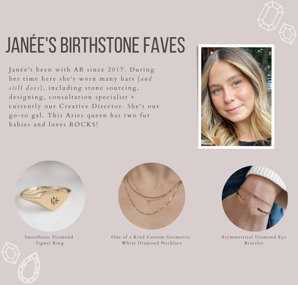 Janée's April Birthstone Favorites
