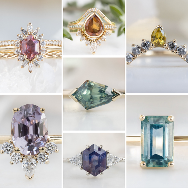 Sapphire Engagement Rings in all Colors of the Rainbow