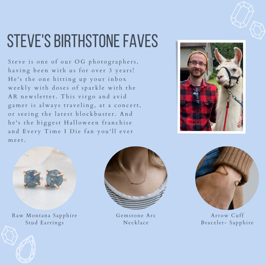 Steve Bio and September Birthstone Fine Jewelry Picks