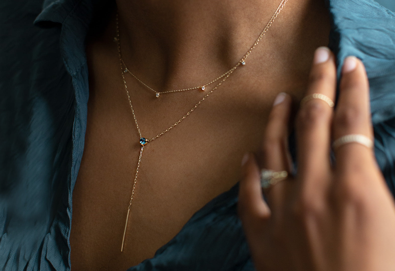 The Ethical Collection Featuring A Montana Sapphire Necklace