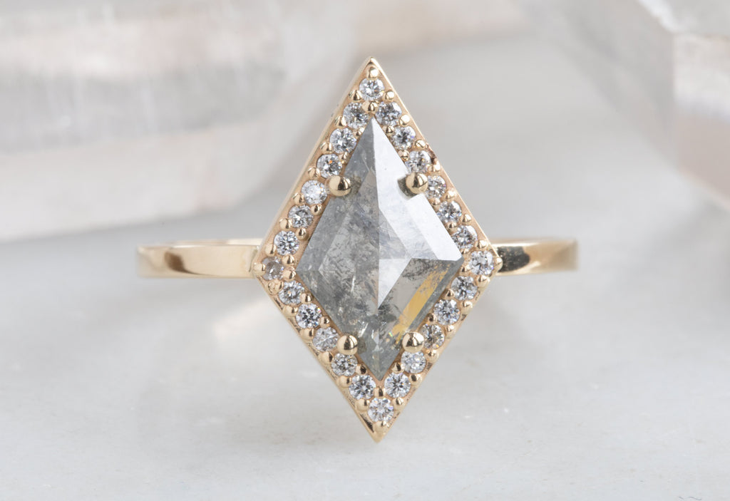 kite shape engagement ring