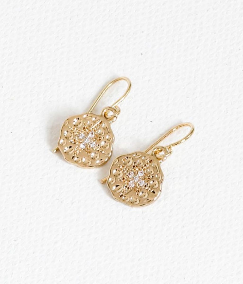 Gold Linette Star Charm Earrings