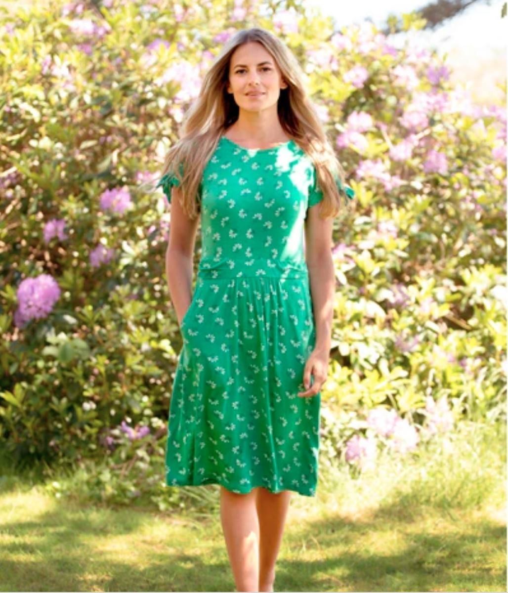 Brakeburn Green Eva Jersey Dress  Size 8