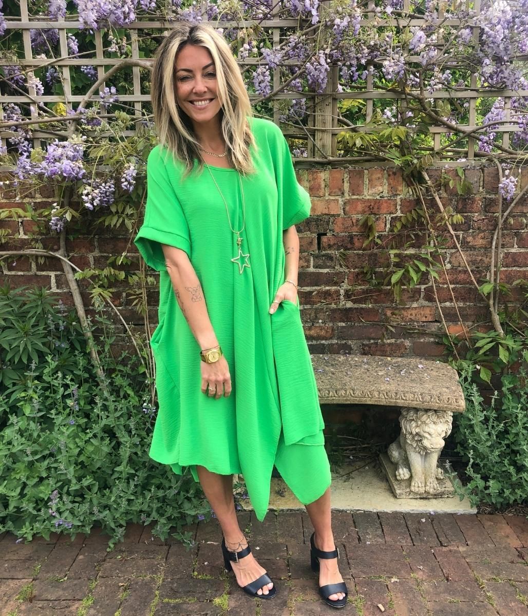 Green Gabbi Midi Dress