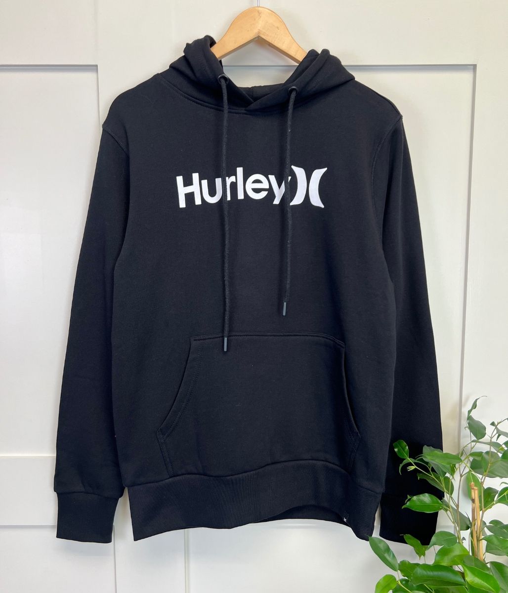 Black Hurley One & Only Hoodie  Size S