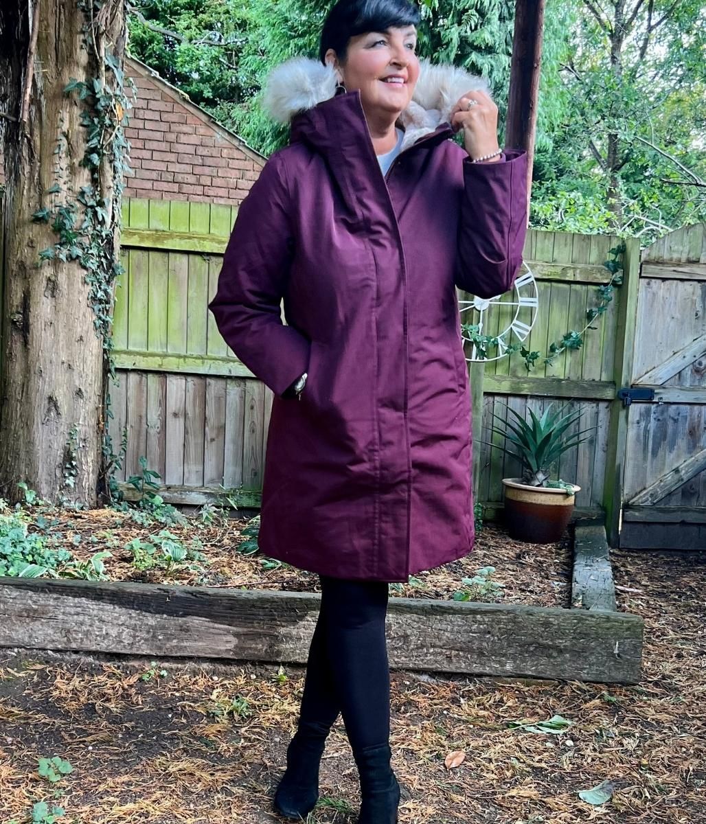 Dark Burgundy Waterproof Warm Hooded Coat 8 10  Size 8