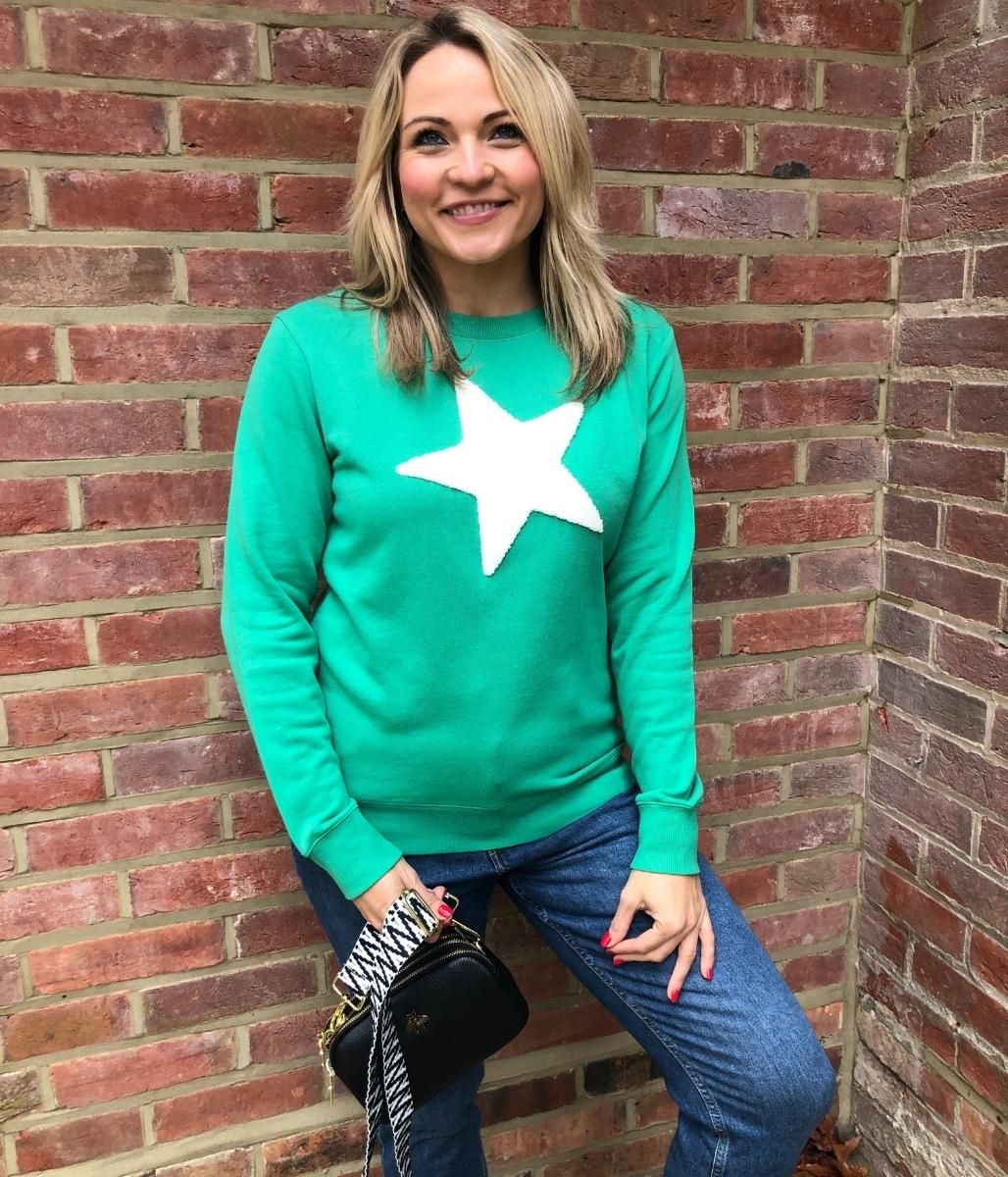 Brakeburn Green Star Sweatshirt  Size 8