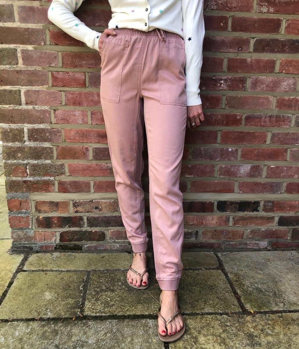 Dusty Pink Tencel Joggers  Size 20R