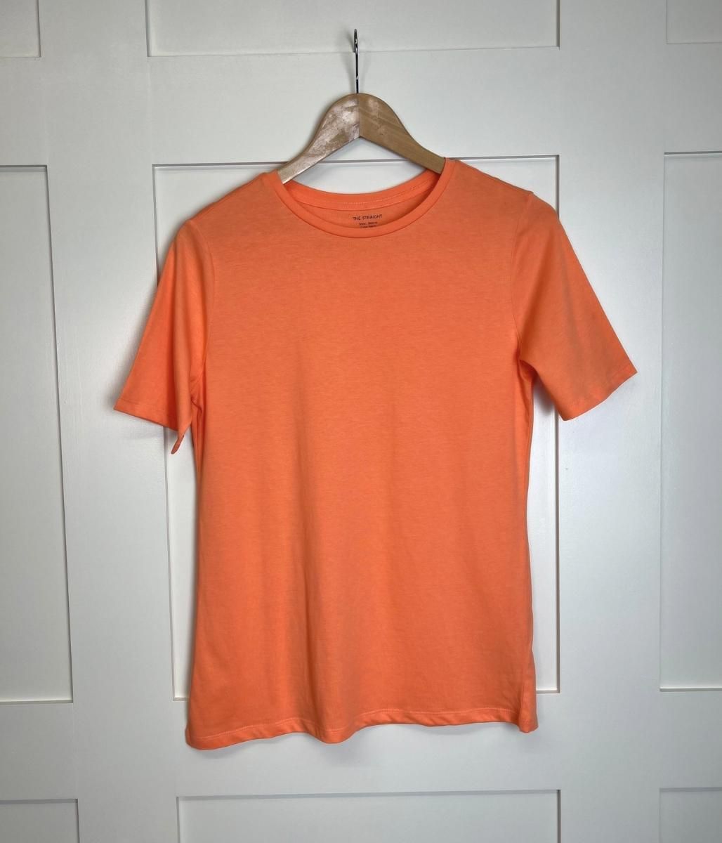 Coral Straight Cotton Tee  Size 6