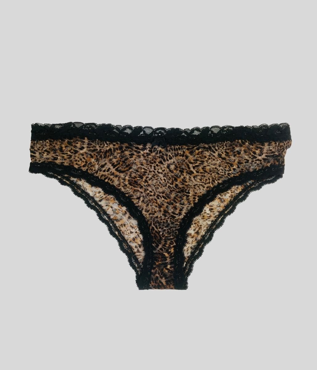 Animal Print High Leg Briefs  Size 18