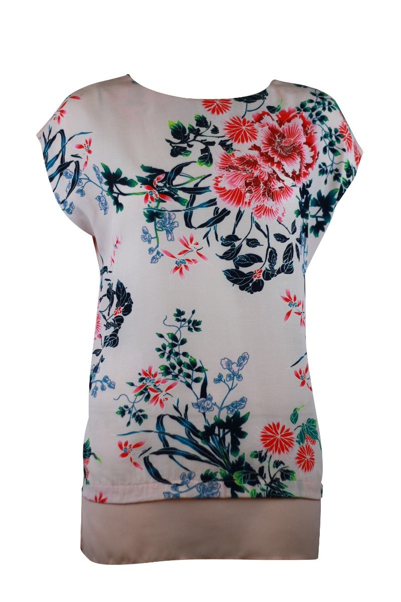 Pale Pink Floral Sleeveless Top  Size 8