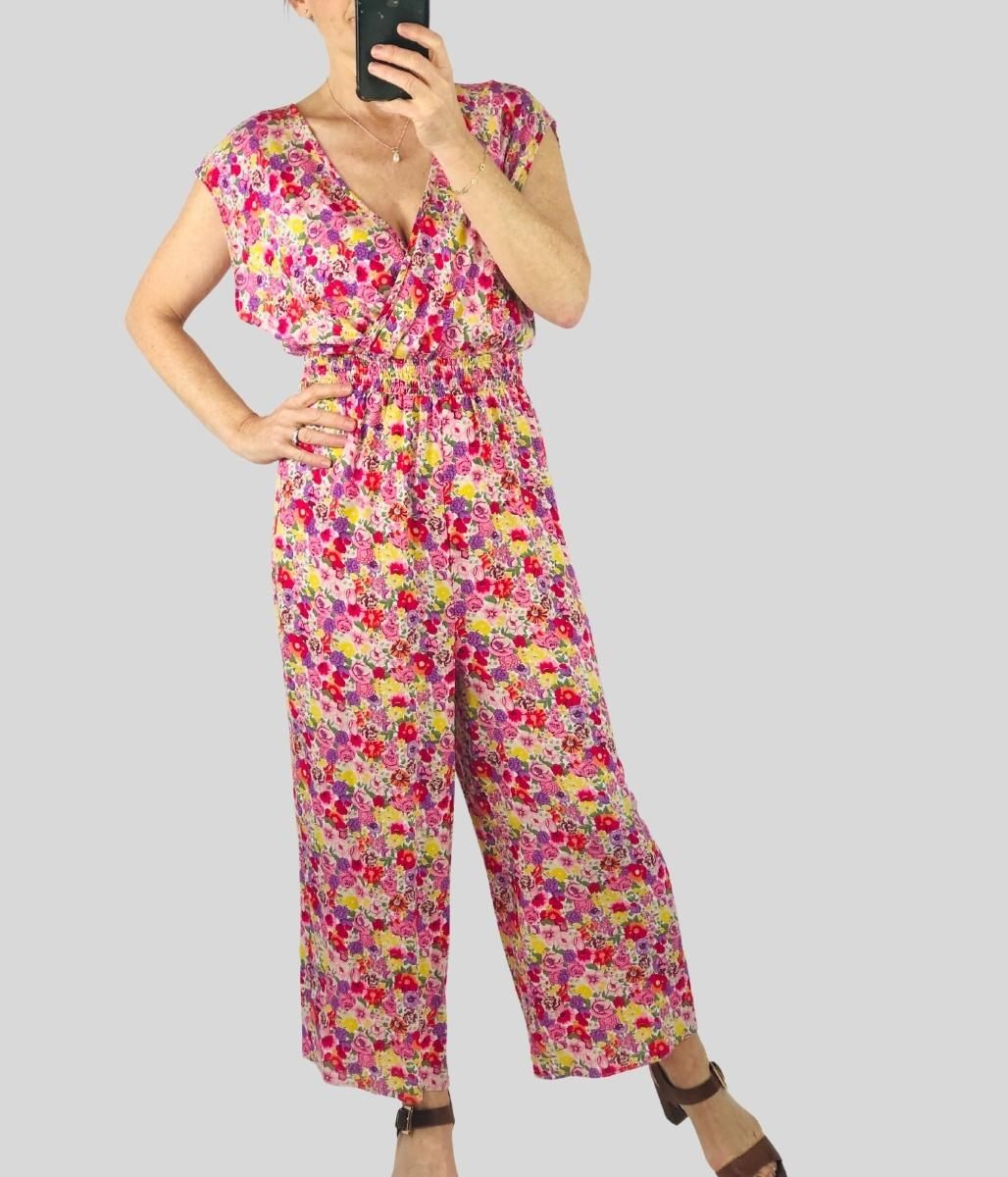 Floral Ditsy Culotte Jumpsuit  Size 6