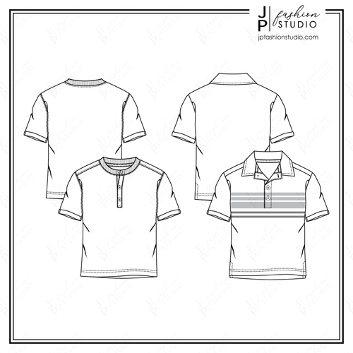 Vector short sleeved T-Shirt fashion CAD, woman round neck top with opened  back detail technical drawing, template, flat, sketch. Jersey or woven fabr  Stock Vector Image & Art - Alamy