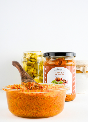 aam ka achar for bp patients satvic foods