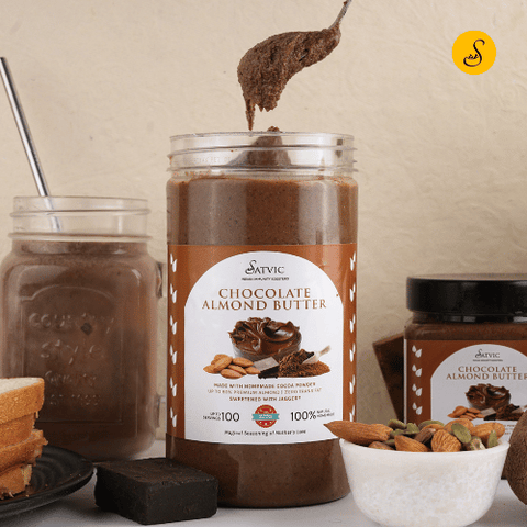 Satvic Foods Chocolate Almond Butter the best gift for friendship day 2023!