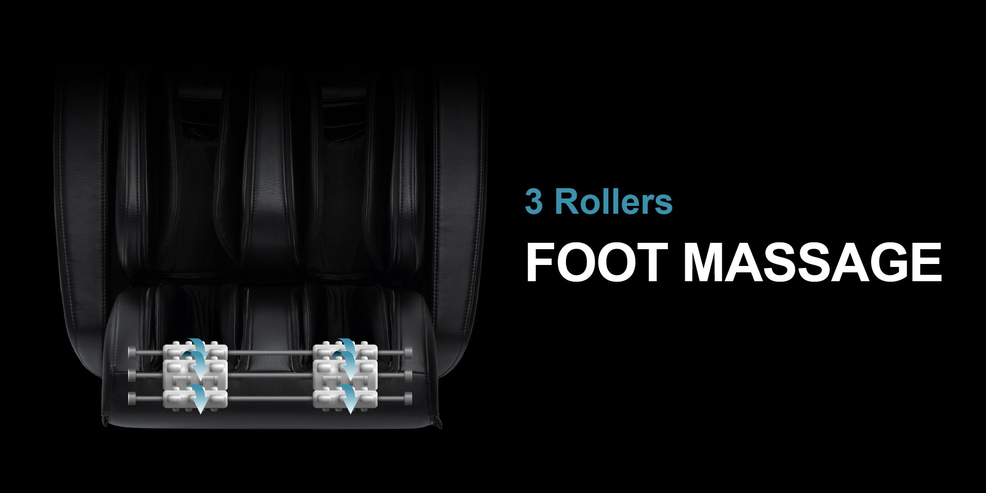 3 Rollers Foot Massage