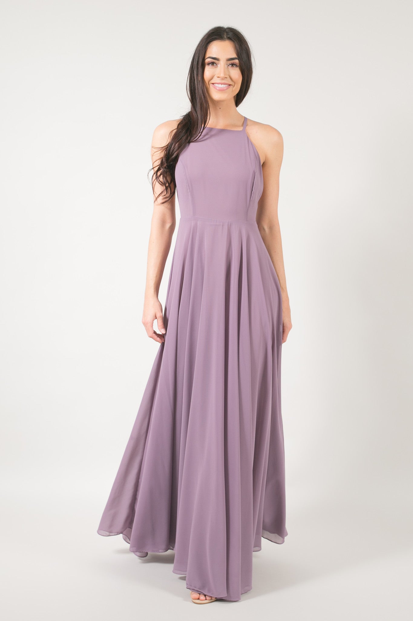 Payton Mauve Flowy Maxi Dress – Skylar Belle