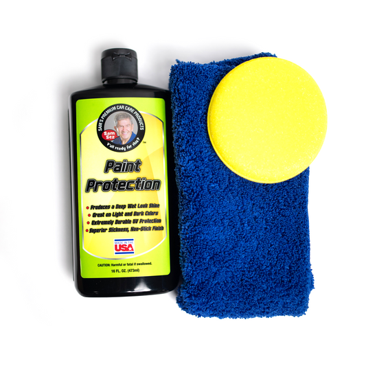 Sam's Paint Protection Wax Kit w/ Applicator and Microfiber Towel – Sam's  Car Care