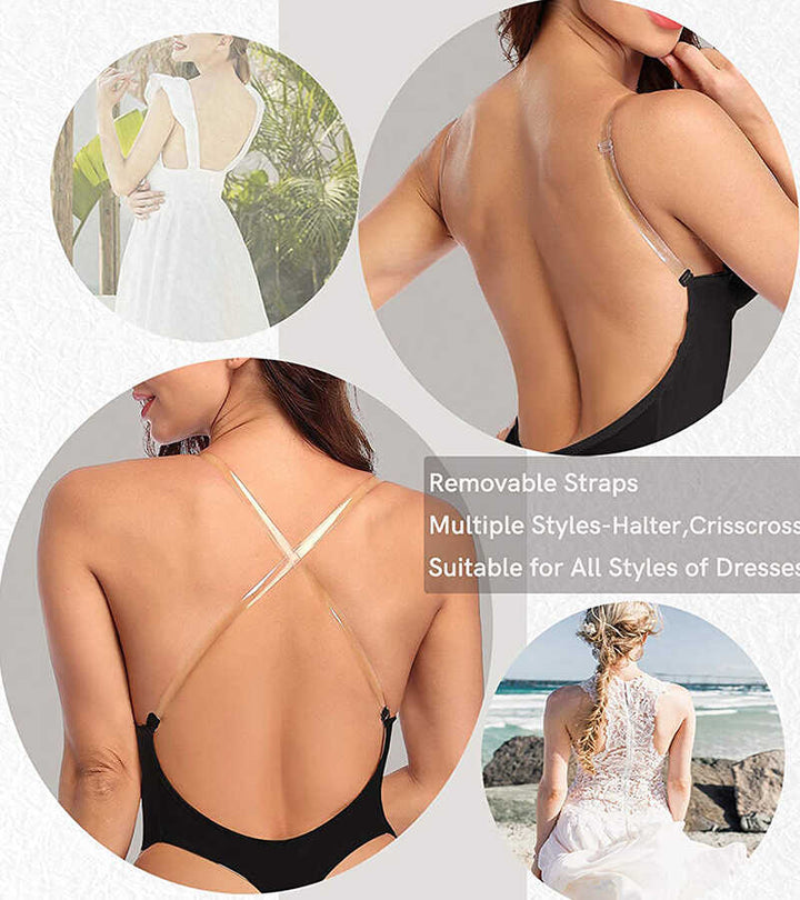 Vrouwen Backless Shapewear Diepe V Nek Body Shaper voor lage rug