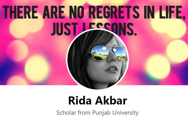 Rida Akbar – Scholar from Punjab University