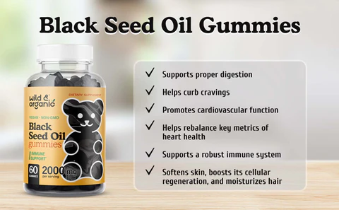 Black cumin seed  oil gummies 2000mg