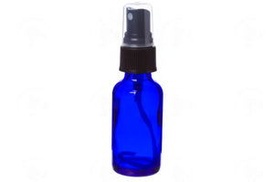 1 oz. Bottle: Blue Glass with Misting Spray Top (6 Count) - Abundant Health