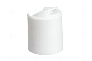 Plastic Cap: White; Disc-top; 20-410 Neck Size - Abundant Health