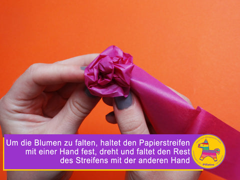 Blumen für eure Einhorn-Pinata