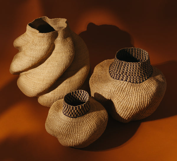 Kusuka Ghana Collection African Art Baskets