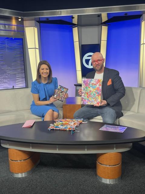 Craig Paul Nowak with Jenn Schanz after WXYZ interview