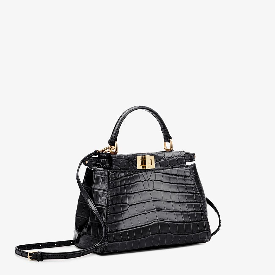 fendi peekaboo mini crocodile