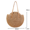 Round Straw Beach Bag