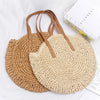 Round Straw Beach Bag