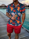 Men streetwear two piece Beach set