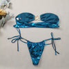 Blue Glossy MerBae two piece swimsuit - Sexikinis Swim