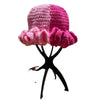 Ruffled Handmade Knit Bucket Hat