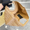 Half Moon Design BasketBeach Straw Bag