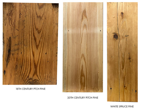 different pine wood varieties 