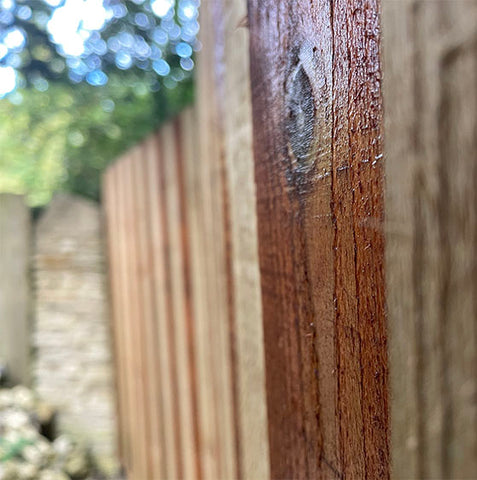 Wood preserver applied on fencing
