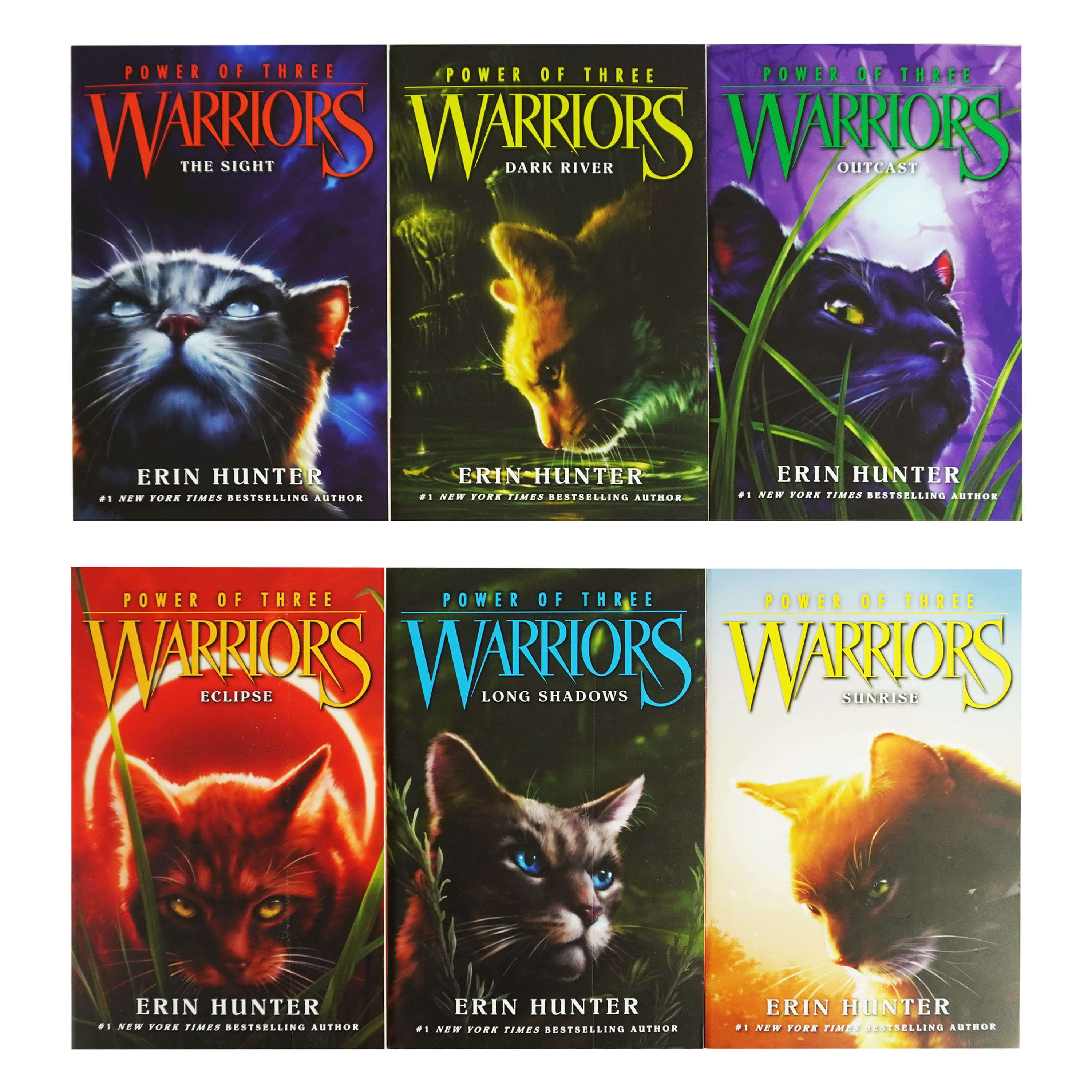 2 a nova profecia criança juventude literatura animal ficção romance livro  inglês 6 livros conjunto copiar livro erin hunter warriors temporada 2