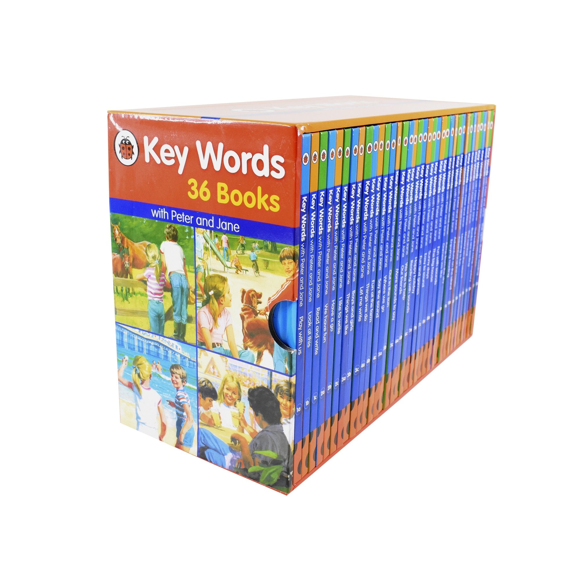 Ladybird Key Words with Peter and Jane 36 Books Box Set - Ages 5-7 -  Hardback