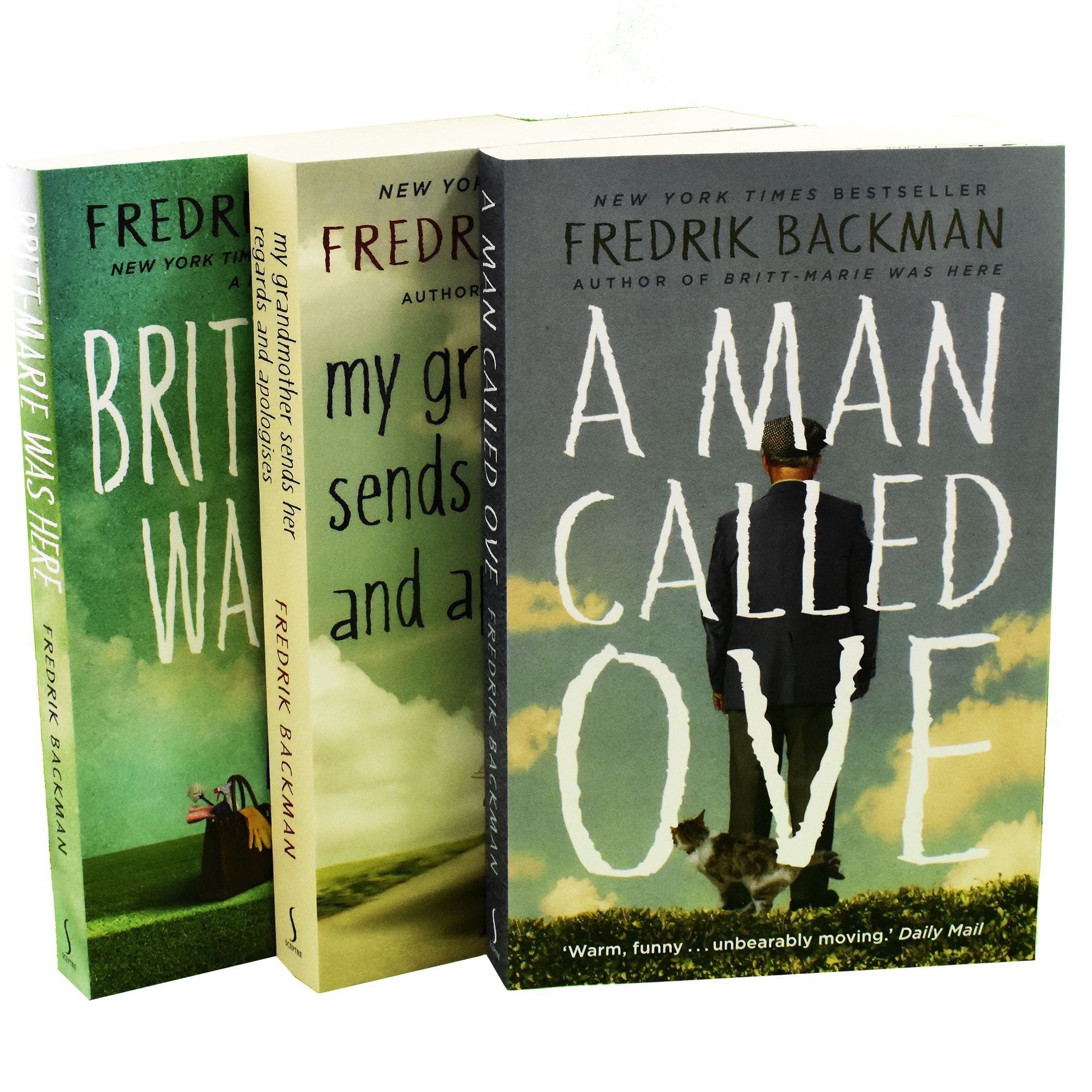 Fredrik Backman Collection 3 Books Set A Man Called Ove Britt Marie Wa Just Kids Books