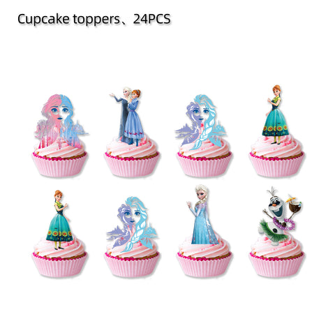 Frozen Birthday Cupcake Topper - Perfect for Frozen themed Party - Shop Now on lylastore.com