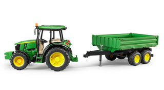 John Deere 5115M with trailer