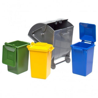 Trash Bin Set (3 small, 1 big)