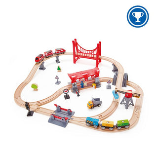 HAPE BUSY CITY RAIL SET