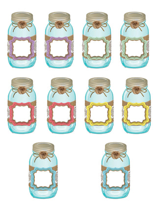 Shabby Chic Mason Jars Accents