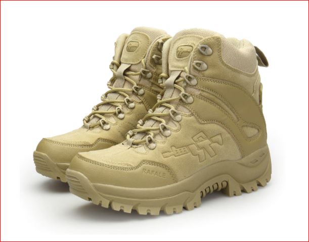 military style walking boots