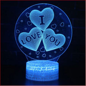 heart shape night lamp